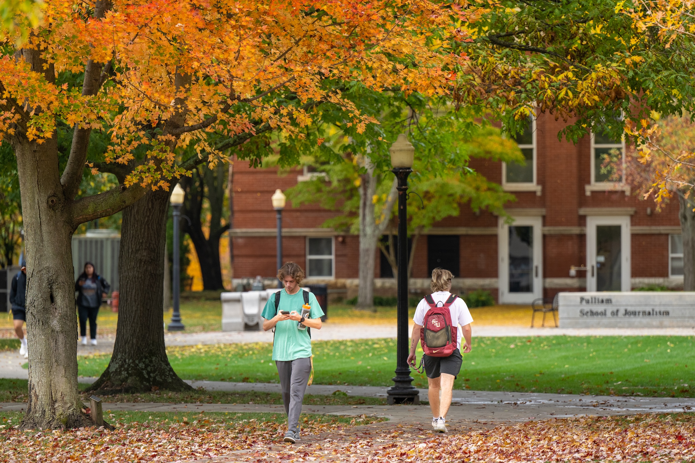 Franklin College campus in the fall